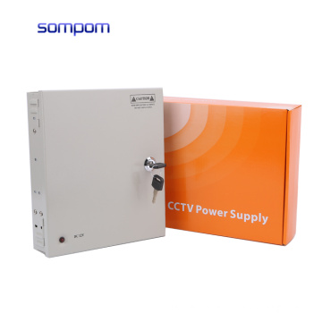 SOMPOM 12V 5A 9 channels CCTV power supply ac to dc